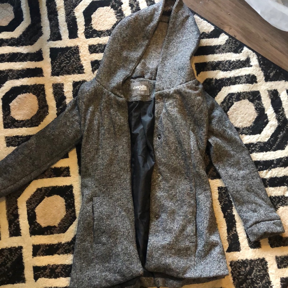 Worn heavy gray Charlotte Russe jacket